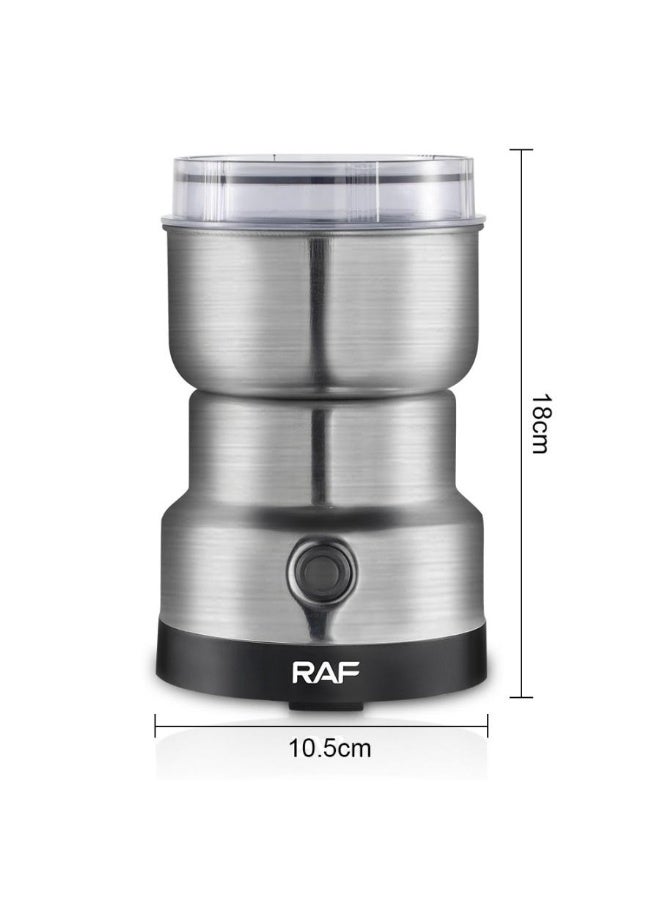 آر إيه أف ماكينة طحن كهربائية 300 واط | قابس ثنائي | مطحنة توابل وقهوة وحبوب ومكسرات من الستانلس ستيل متعددة الاستخدامات - Image 3